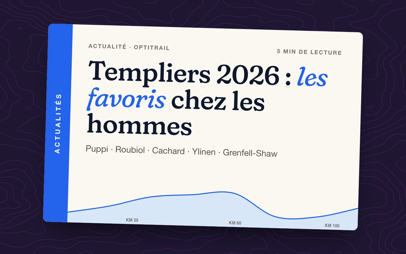 Templiers 2026 : les favoris chez les hommes