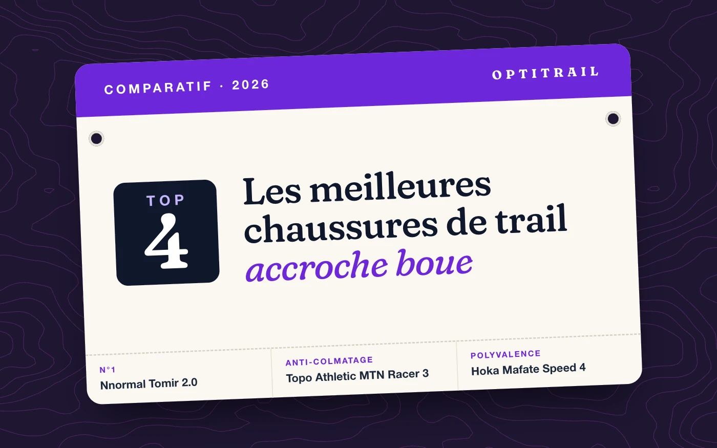 Meilleures chaussures de trail accroche boue (2026)