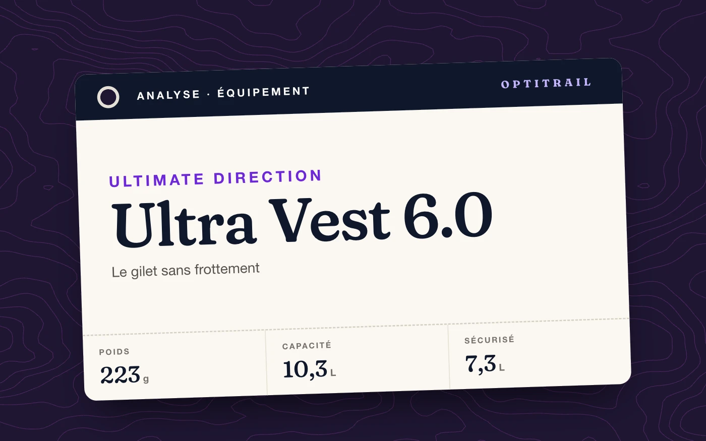 Ultimate Direction Ultra Vest 6.0 : le gilet sans frottement
